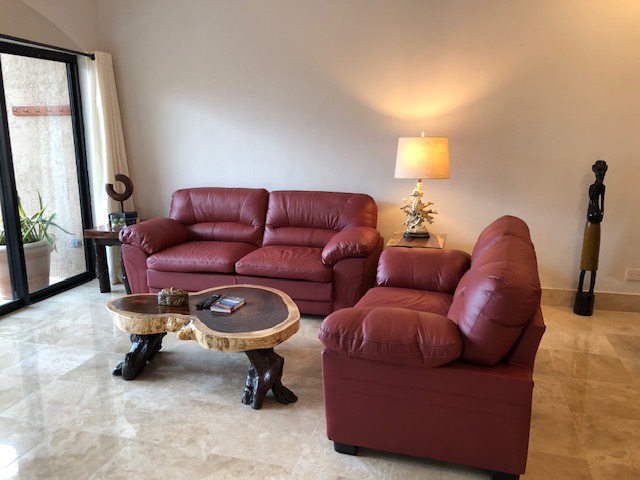 New leather furniture