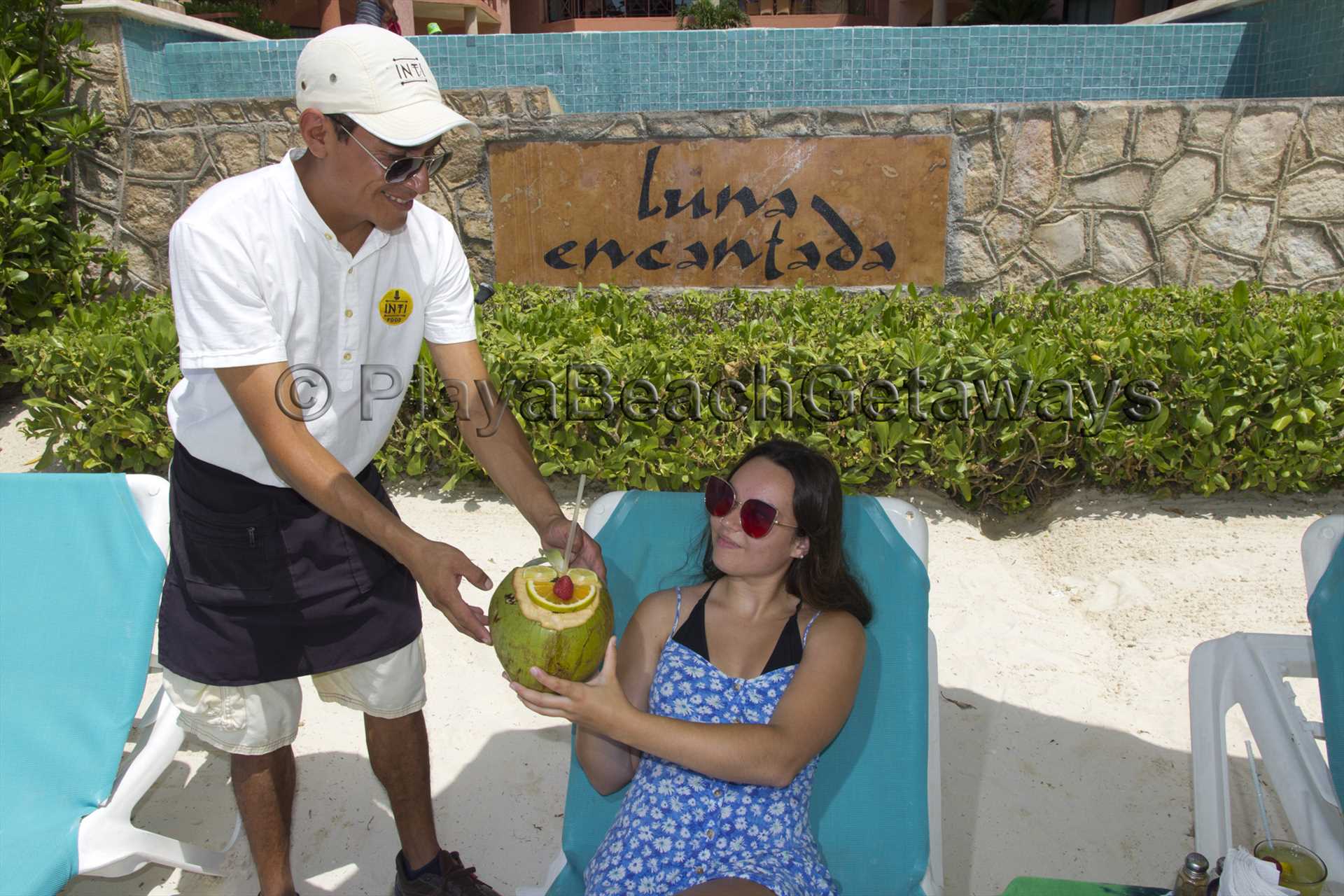 Enjoy purchased food/drink delivered to your lounger!