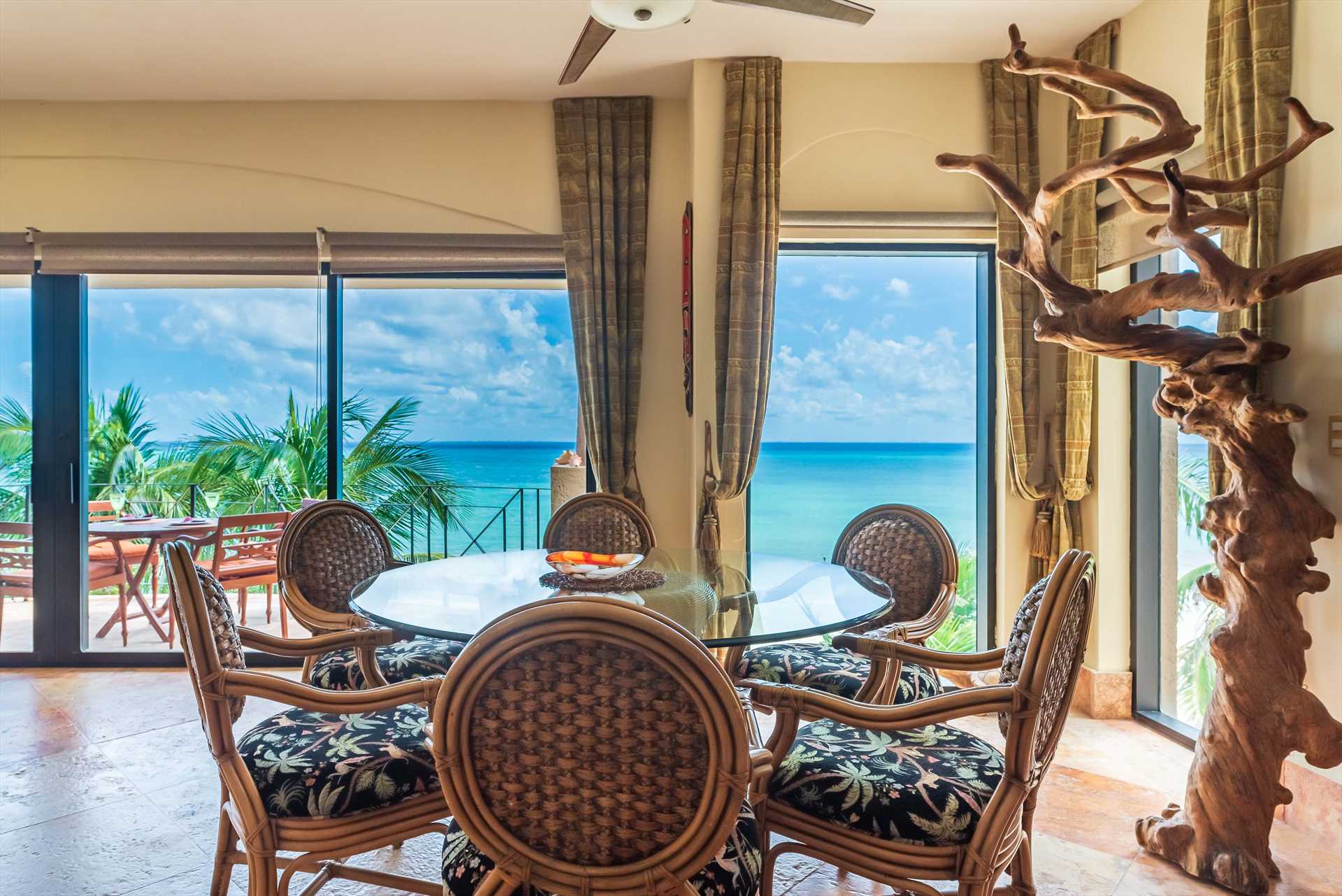 Elegant Dining Area + Ocean Views