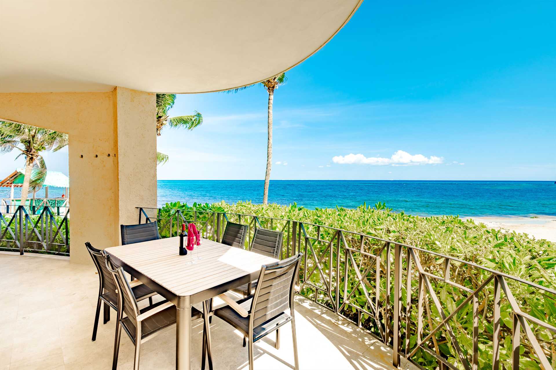 So much space on the extra large balcony