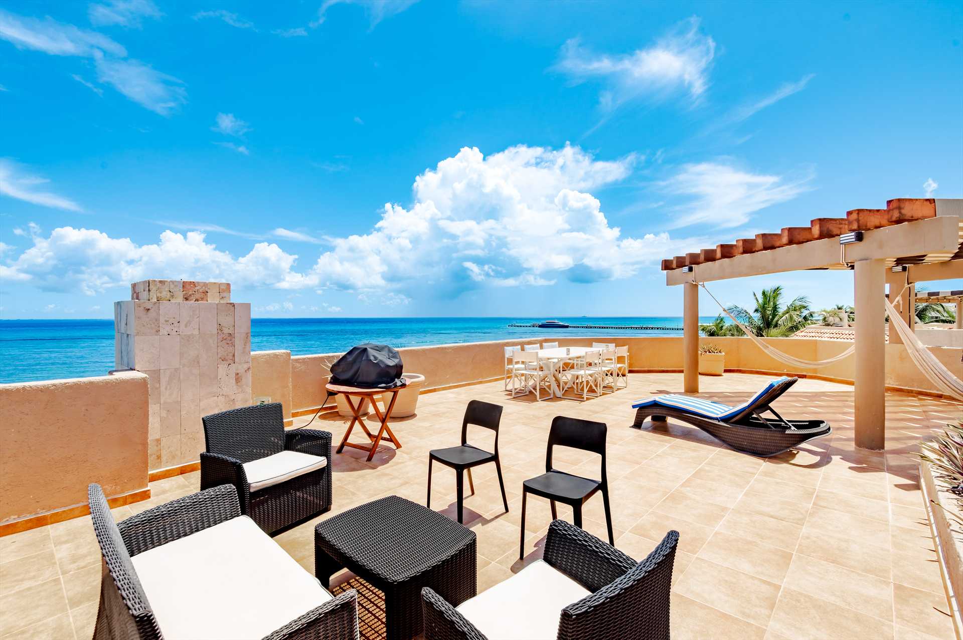 Enjoy the conversation set with a cold beer!