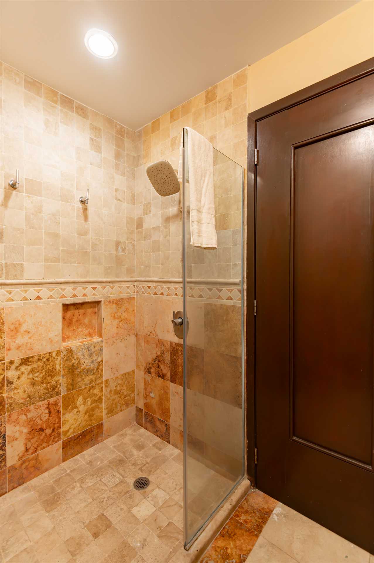 Glass Enclosed Shower - Shared with 2 guest rooms