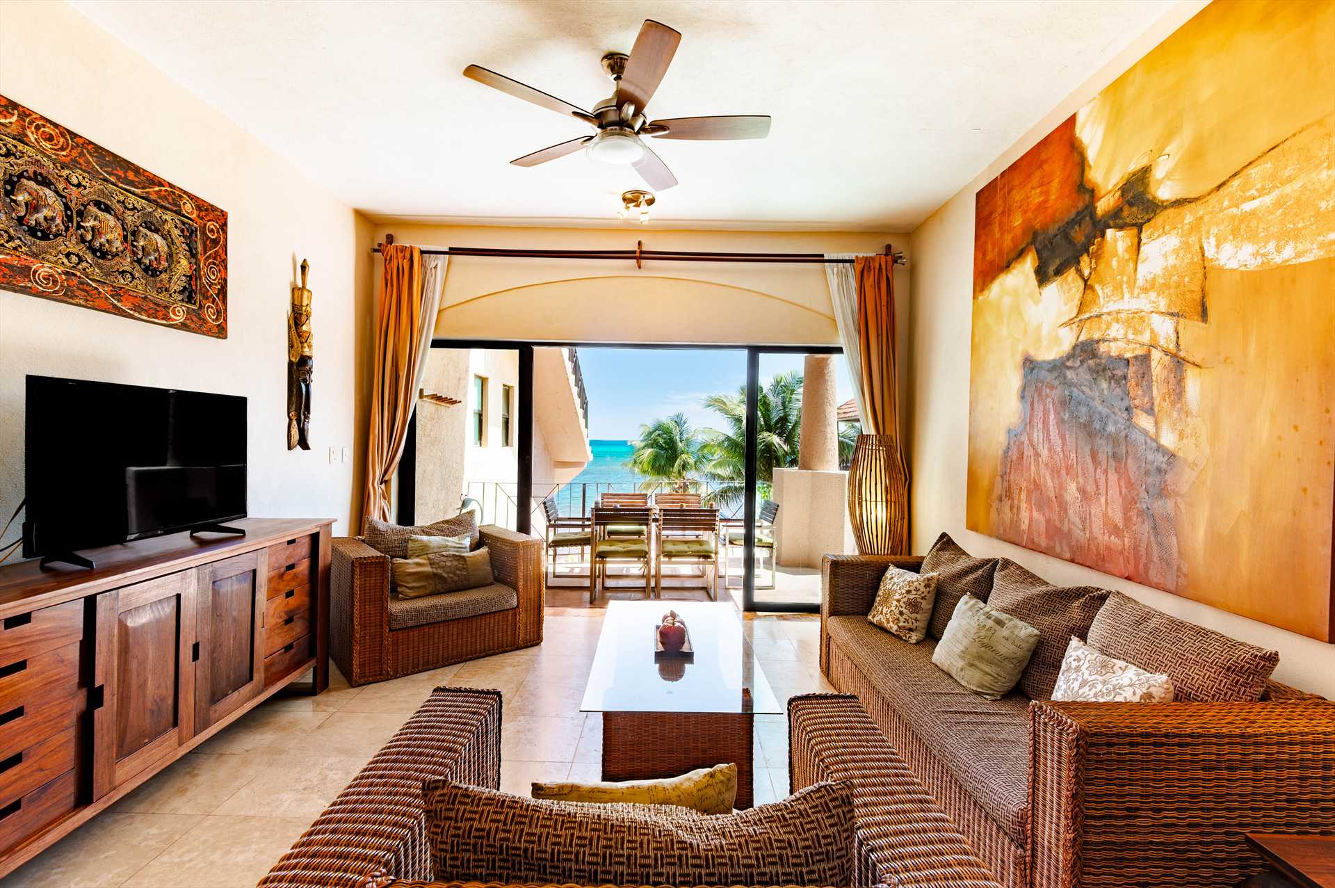 Spectacular ocean views from inside the condo!