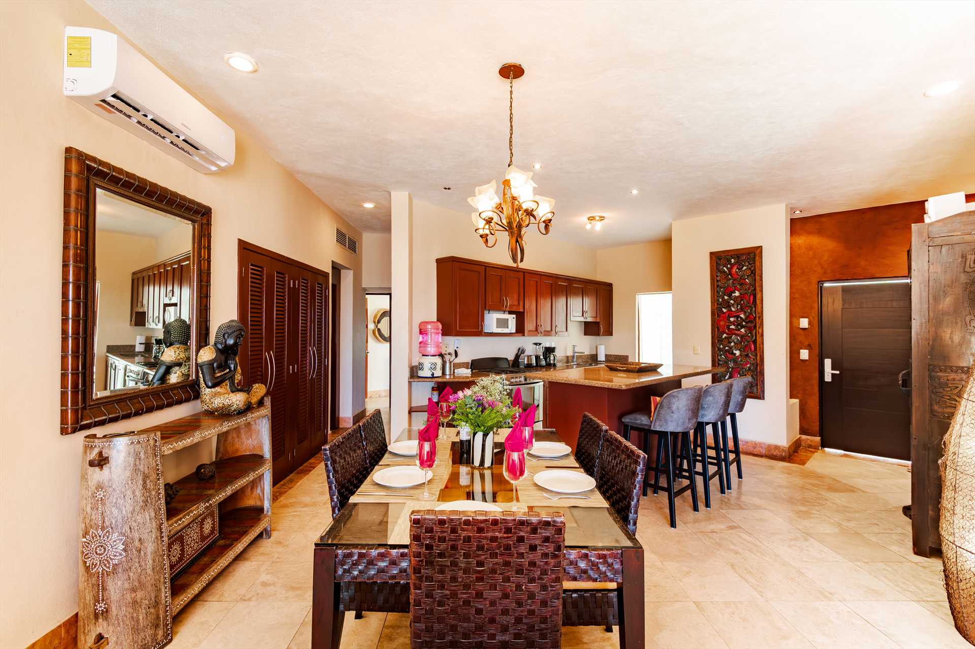 Enjoy an elegant dining area