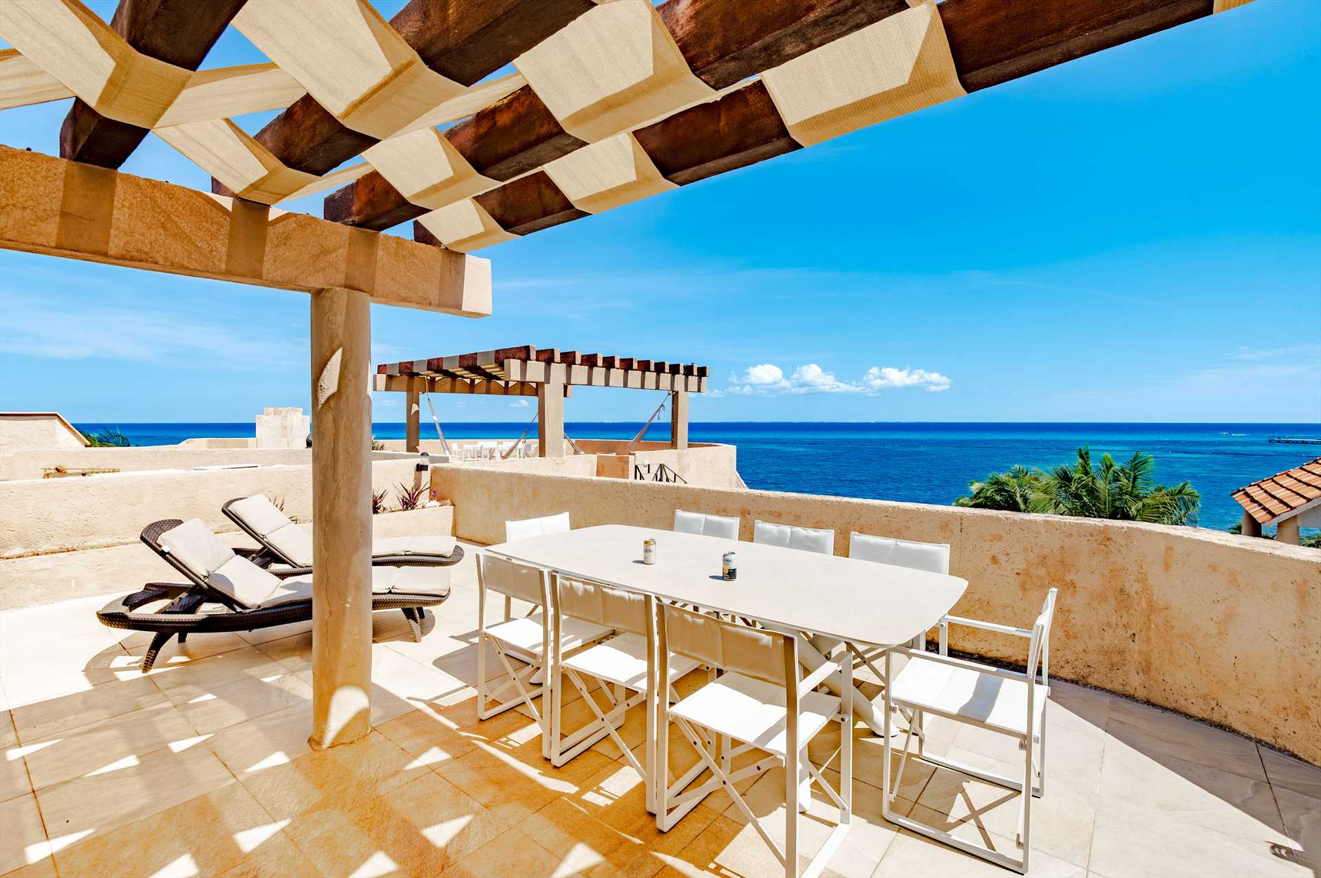 Dine on the spacious rooftop